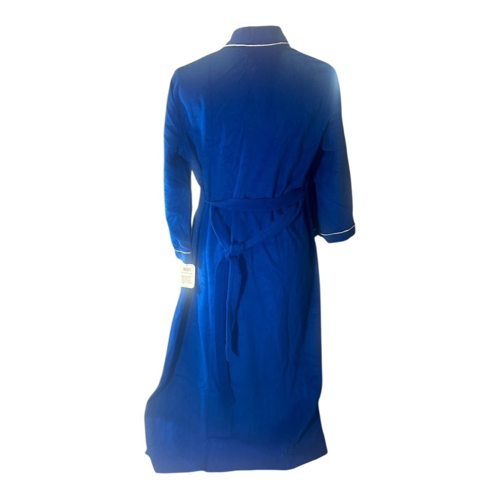 Vintage Vanity Fair “SheVelva” Sapphire Blue Velvet Robe – NWT Medium Deadstock - Picture 2 of 6